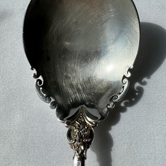 Wallace Grande Baroque Sterling Silver Salad / Serving Spoon 9 1/4" - Picture 2 of 7